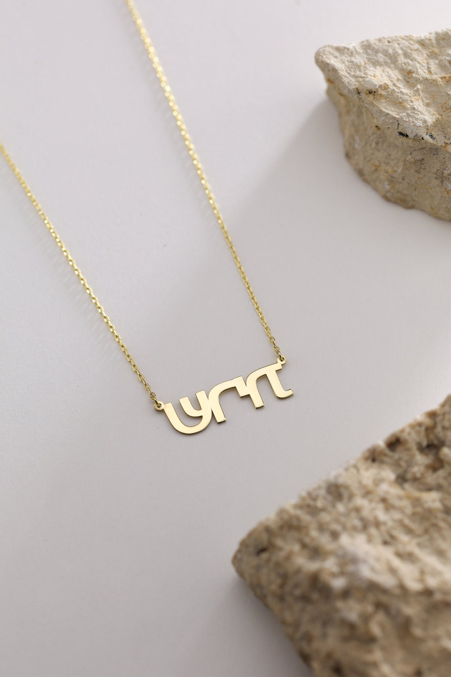 14k Solid Gold Custom Hebrew Name Necklace,Hebrew Alphabet,Jewish Necklace,Bath Mitzvah Gift,Name Necklace,Gift for her,Jewish Jewelry Gift