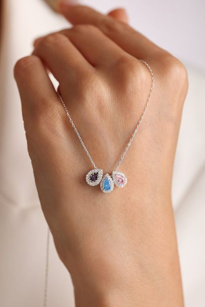 Family Birthstone Necklace — Personalized Family Birthstone Jewelry — Mother’s Day Gift — Mother's Birthstone Jewelry