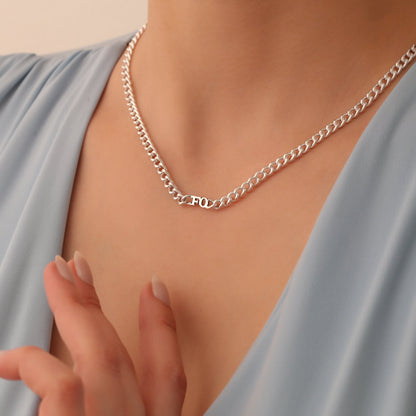 Solid 14K Gold Miami Cuban Chain Necklace,Curb Chain Necklace,Personalized Necklace,Curb Chain,Mother's day gift,Gift Men,Anniversary gift