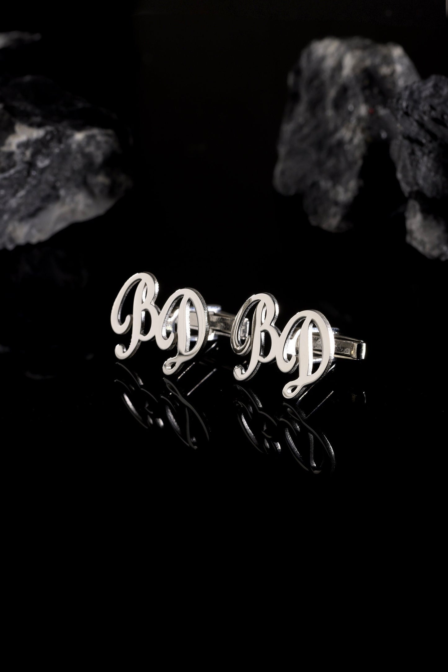 Personalized Name Cufflinks - Customized Cufflinks - Groom Wedding Cufflinks - Groomsmen gift - Initials Cufflinks - Sterling Cufflinks