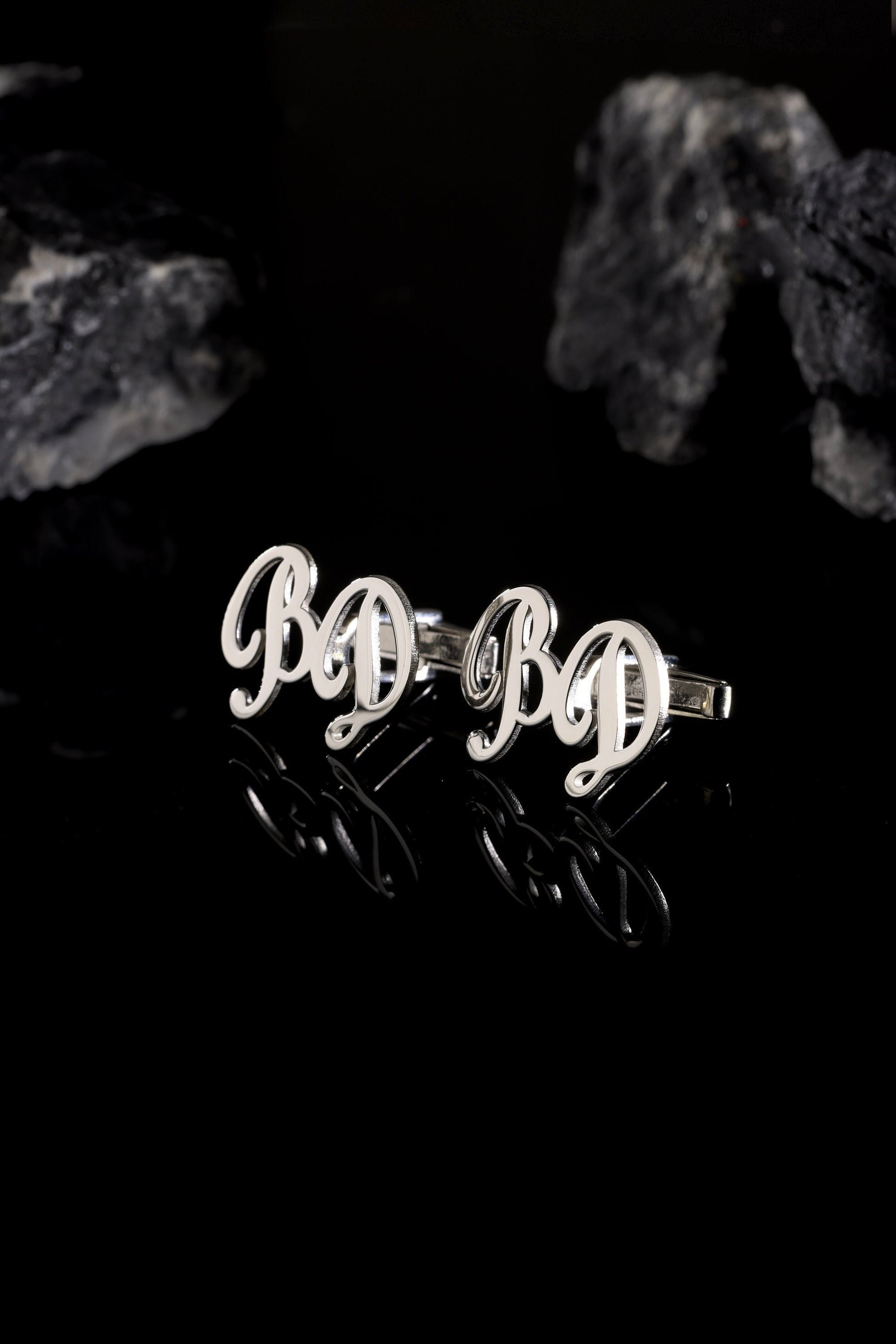 Personalized Name Cufflinks - Customized Cufflinks - Groom Wedding Cufflinks - Groomsmen gift - Initials Cufflinks - Sterling Cufflinks