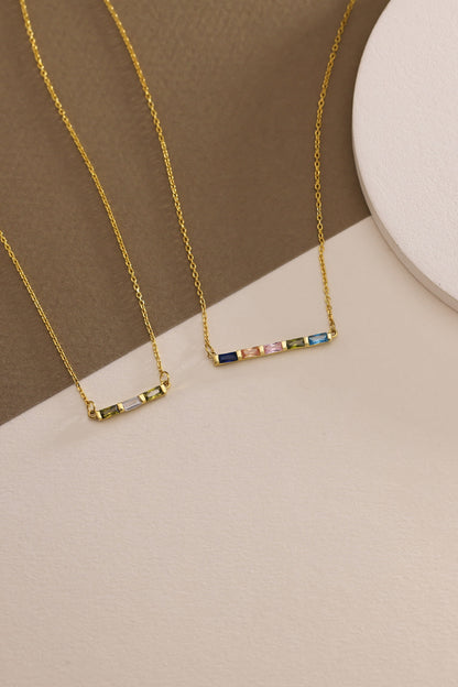 14K Gold Family Birthstone Necklace, Mothers Necklace, Mom Jewelry, Family Necklace, Birth Stone Necklace, Birthday Gift, Christmas Gift