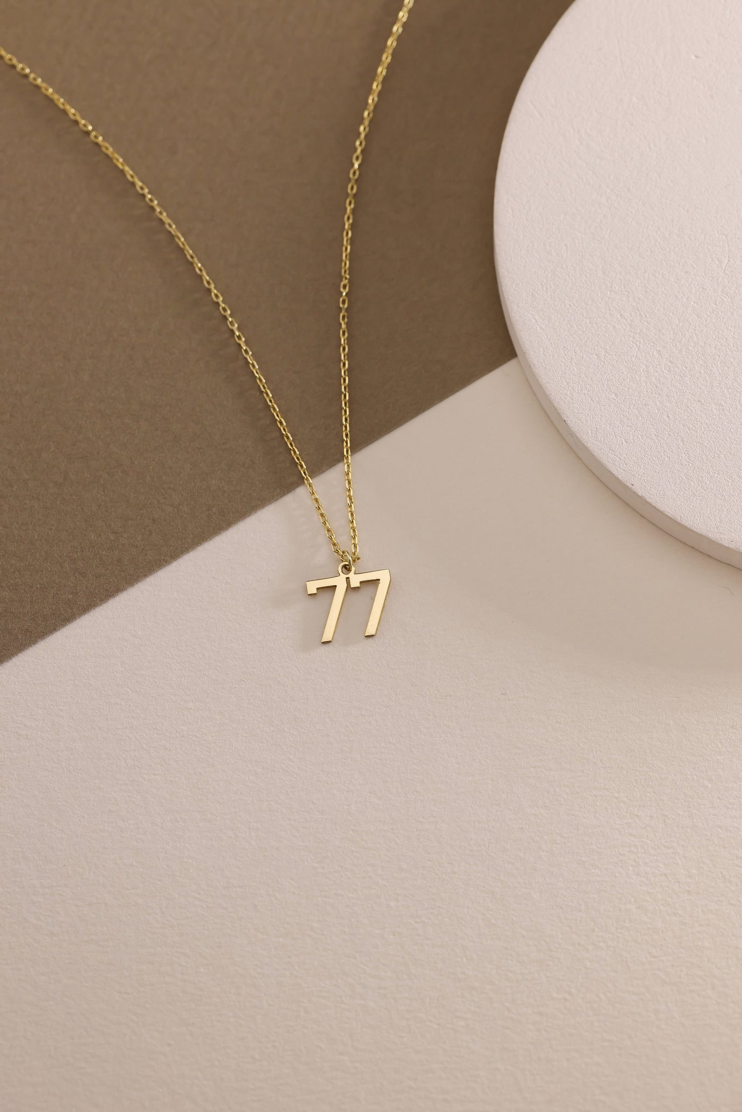Personalized Number Necklace, Lucky Number Jewelry, Football Necklace, Number Pendant Gift for Her