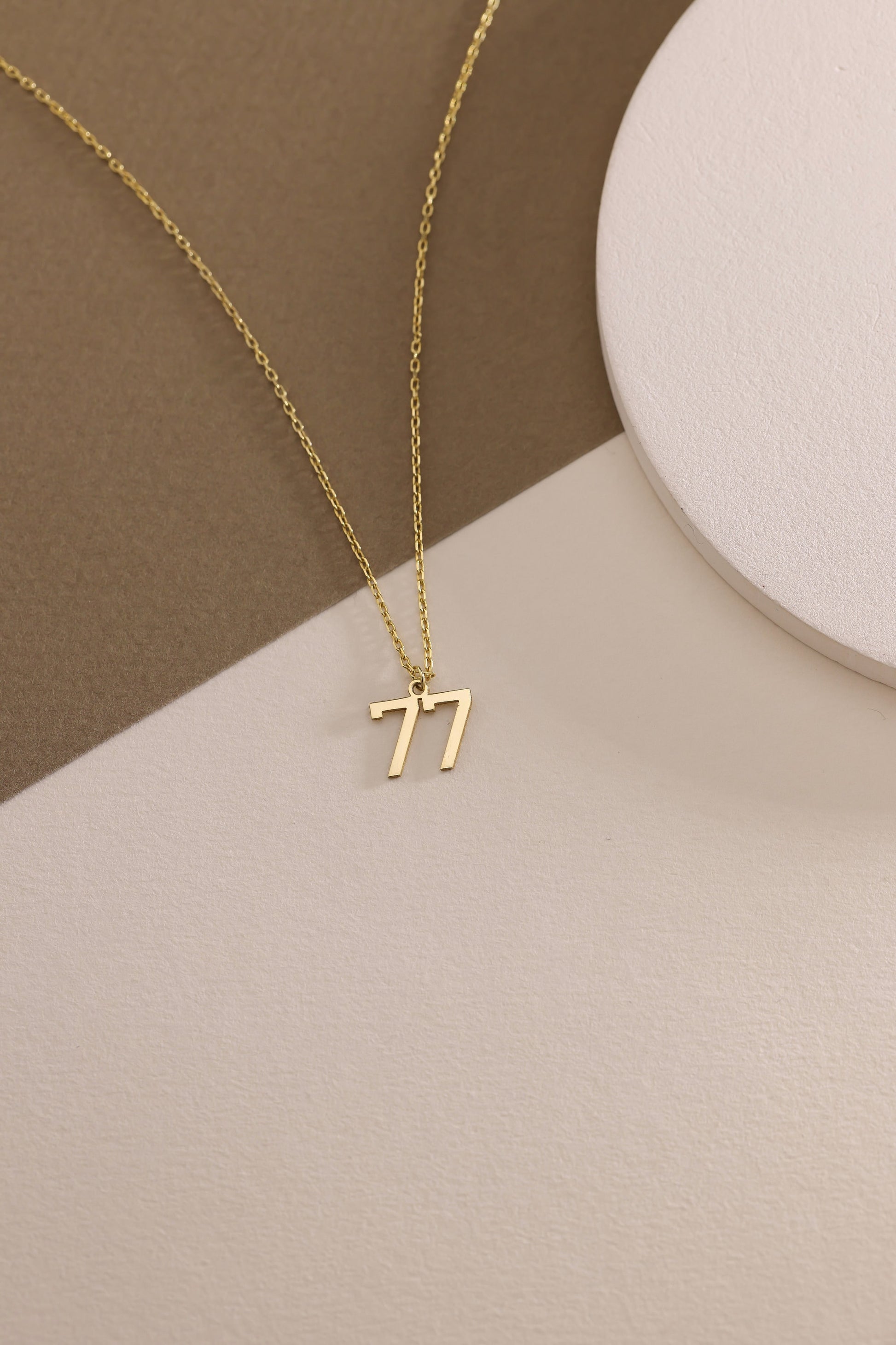 Personalized Number Necklace, Lucky Number Jewelry, Football Necklace, Number Pendant Gift for Her