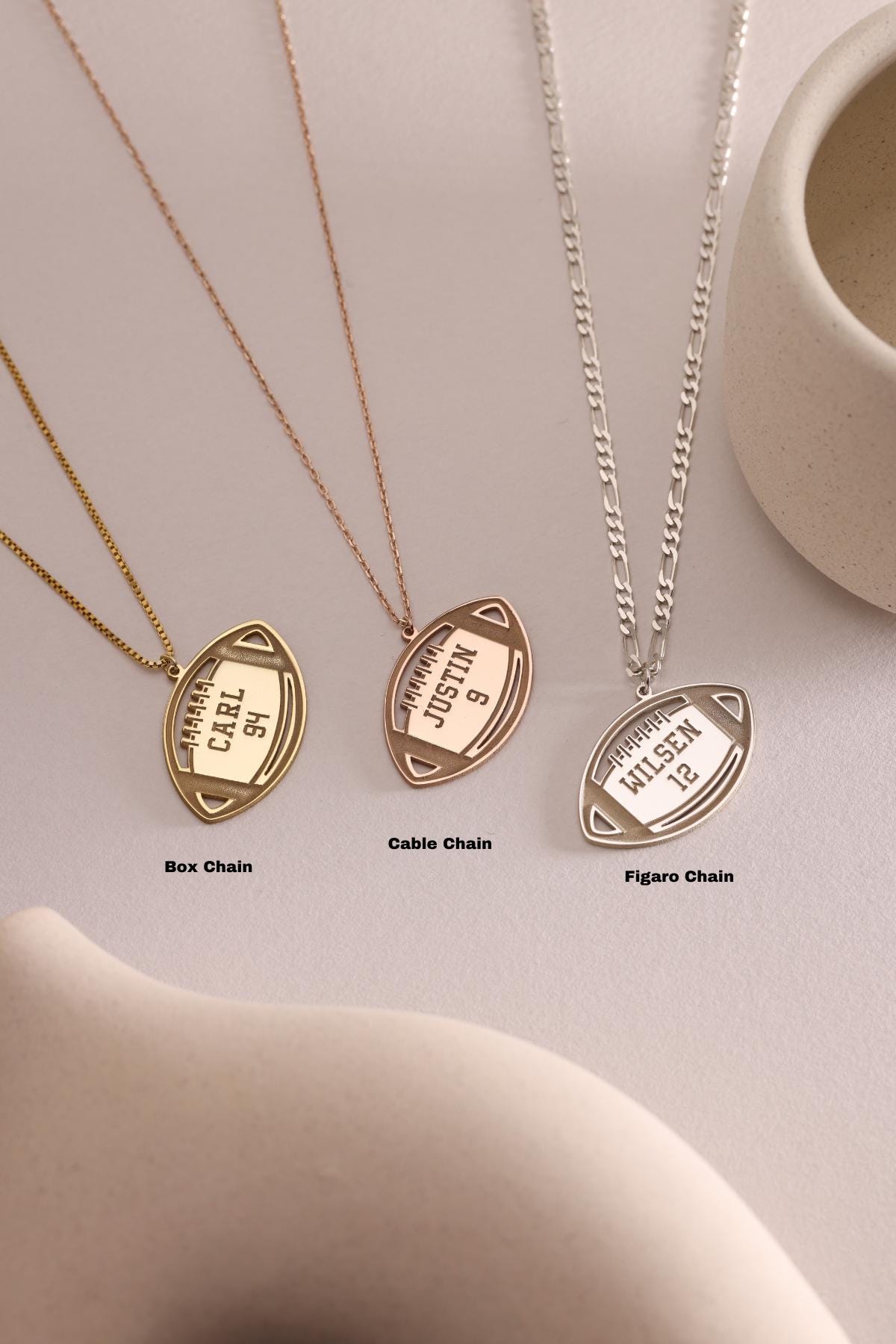 Custom Number Necklace with Name - Number Baseball Necklace - Personalized Basketball Number in Box Chain - Sport Jewelry - Gift For Kid