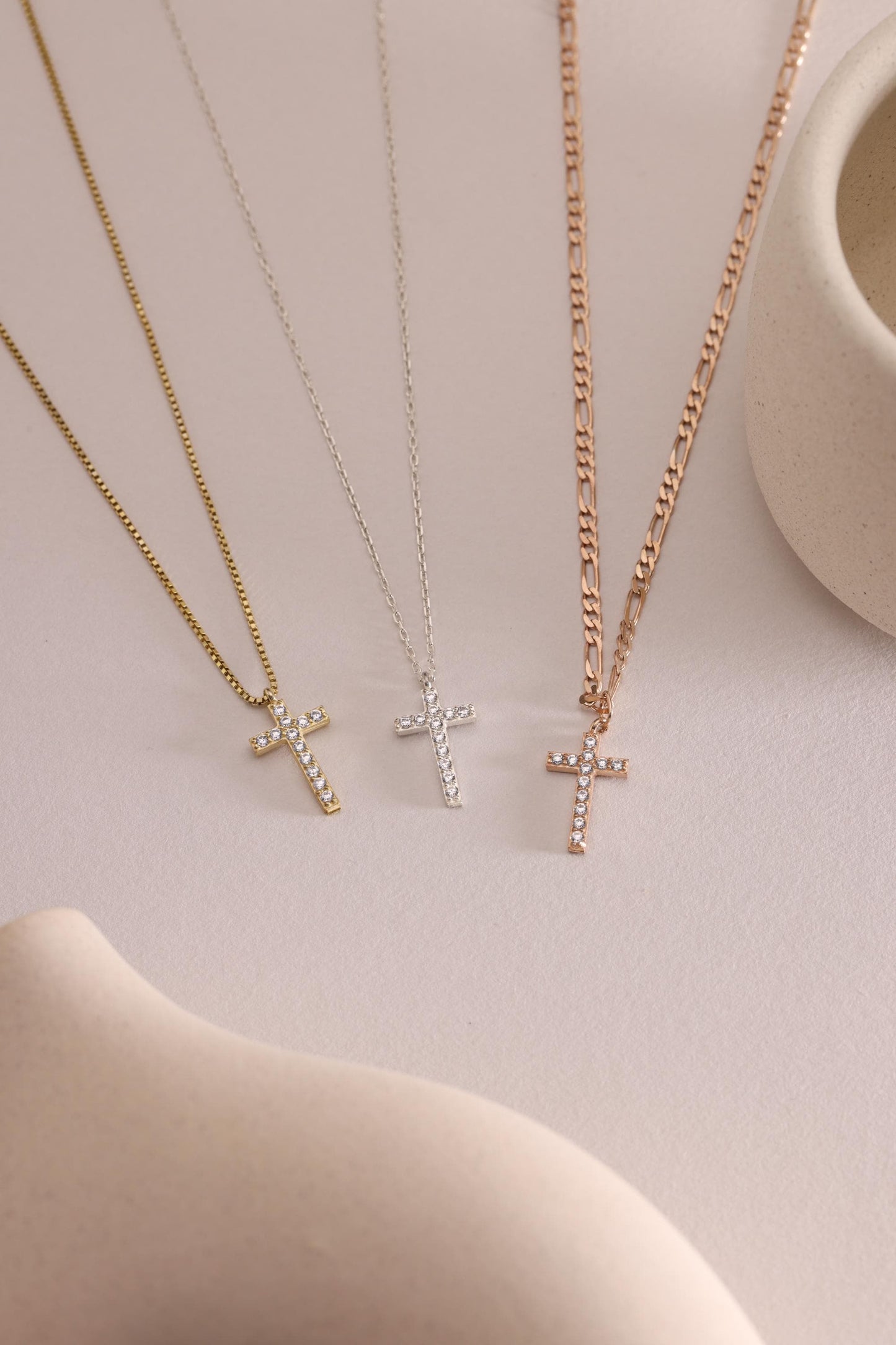 Diamond Cross Necklace for Women ,Cross Necklace with Box Chain,14k Gold Diamond Cross,Baptism Gift,Gift For Her,Gift For Mom