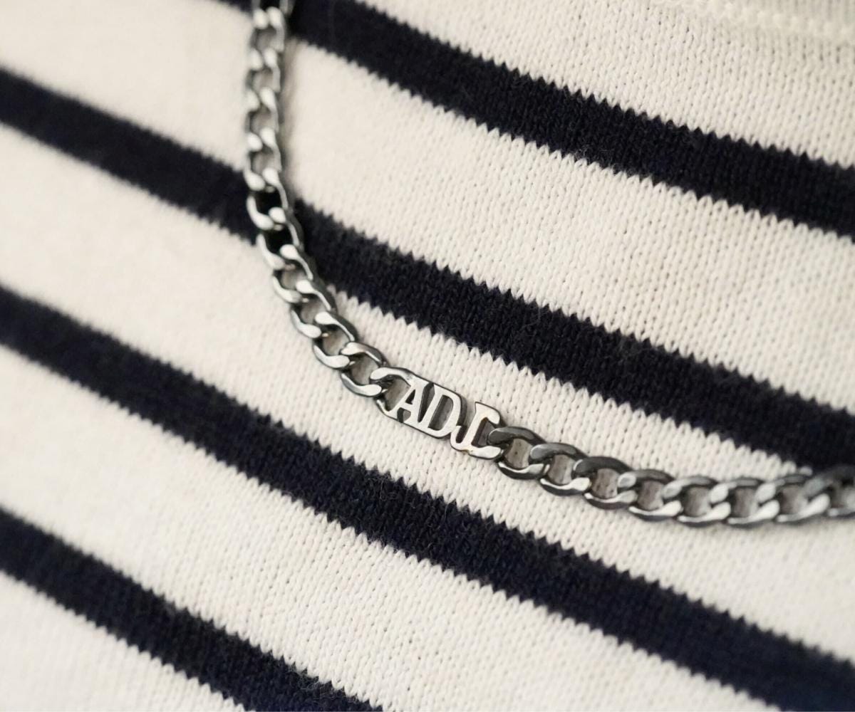 Cuban Chain Mens Name Necklace , Custom Name Necklace , Mens Initial Necklace , Cuban Chain Necklace , Custom Necklace , Men Name Necklace