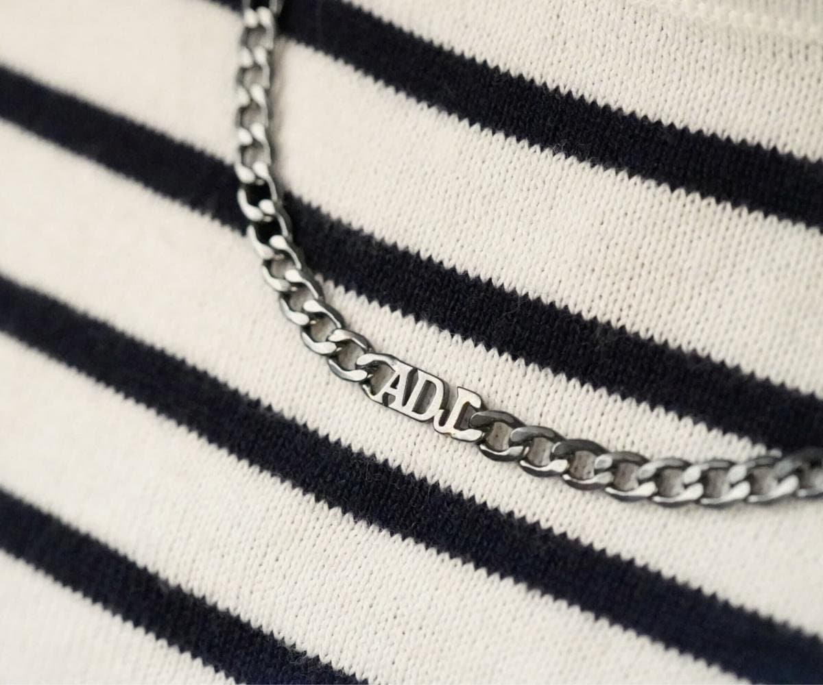 Cuban Chain Mens Name Necklace , Custom Name Necklace , Mens Initial Necklace , Cuban Chain Necklace , Unisex Necklace, Gift For Him