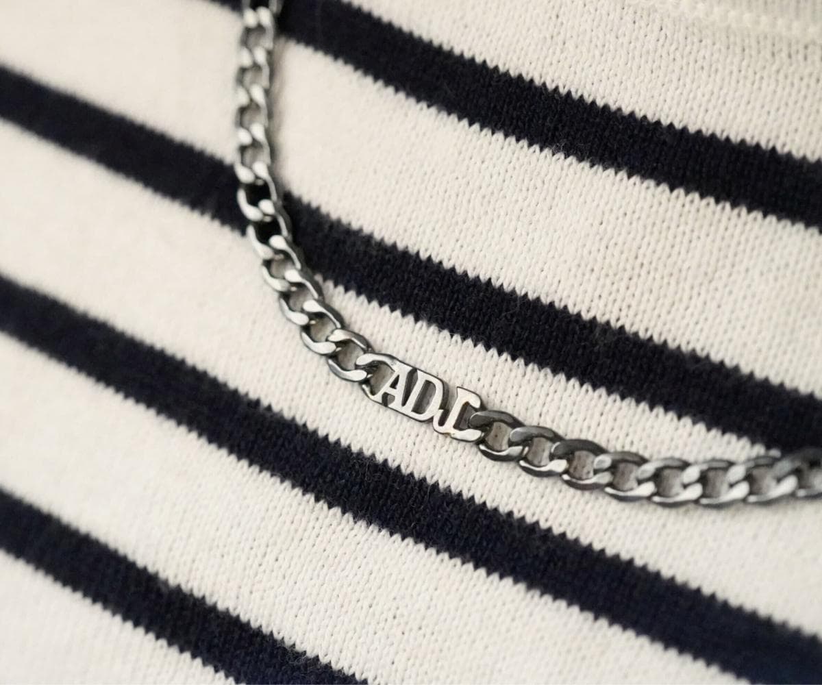 Cuban Chain Mens Name Necklace , Custom Name Necklace , Mens Initial Necklace , Cuban Chain Necklace , Unisex Necklace, Gift For Him