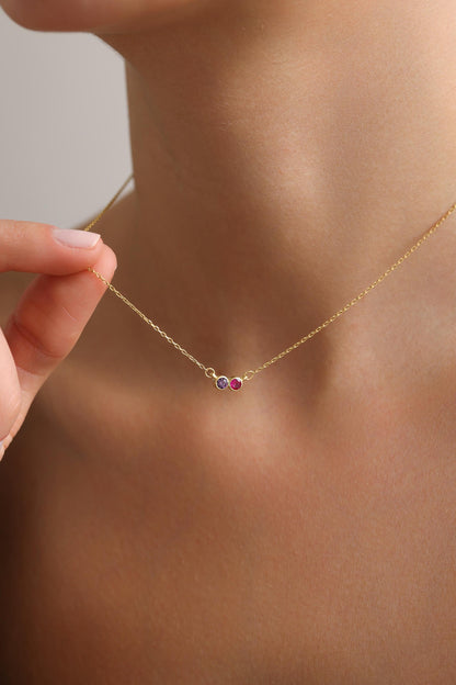 Family Birthstone Necklace — Personalized Family Birthstone Jewelry — Mother’s Day Gift — Mothers Birthstone Jewelry