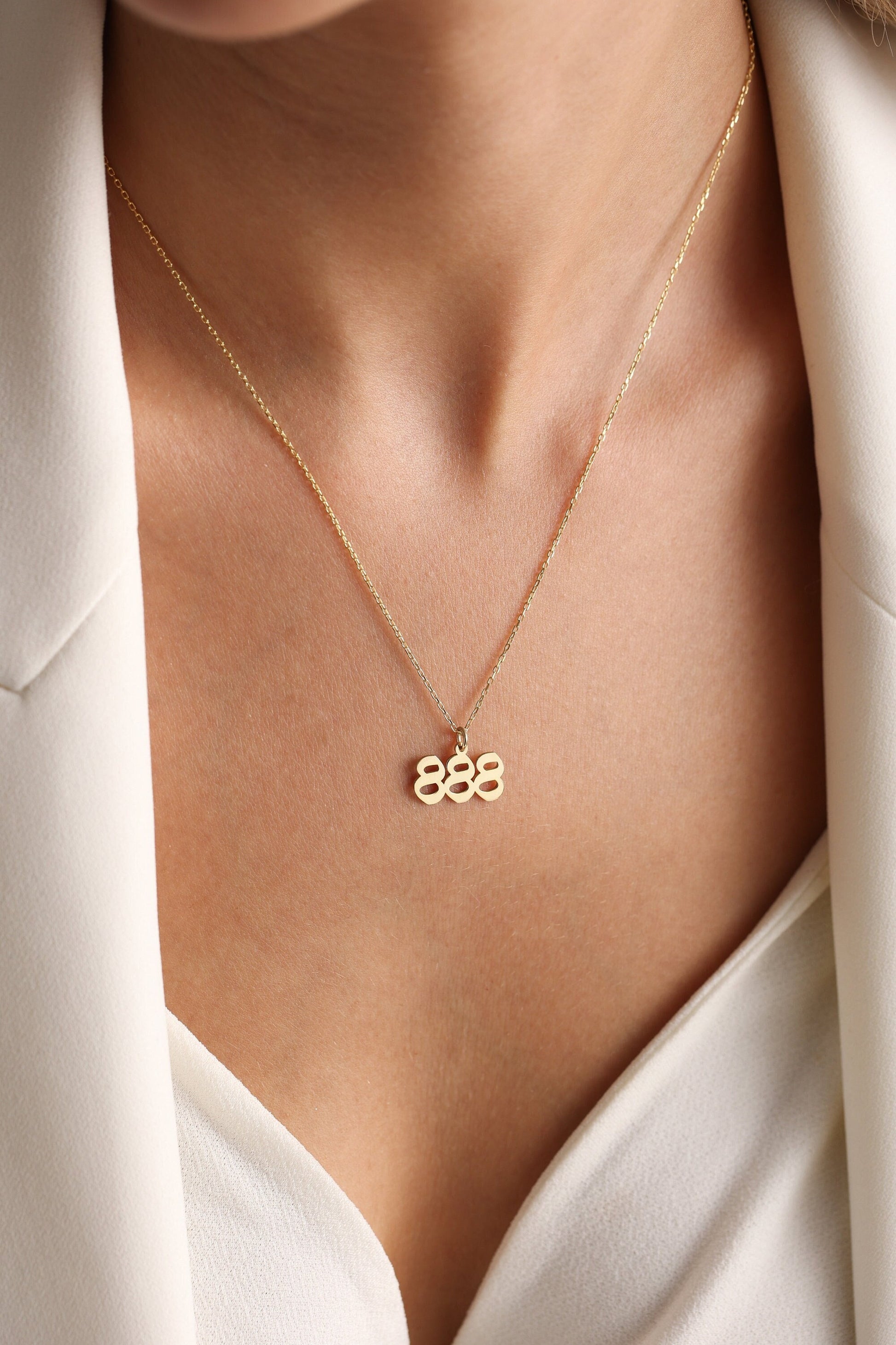 Angel Number Necklace , 111, 222, 333, 444, 555, 666, 777, 888 , Personalized Gift, Personalized Jewelry, Number Necklace, Christmas Gift