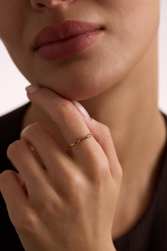 Birthstone Ring, Custom Birthstone Ring, 14K Gold Ring, Personalized Ring, Stackable Ring, Mothers Ring, Bridesmaid gift, Gift For Mom
