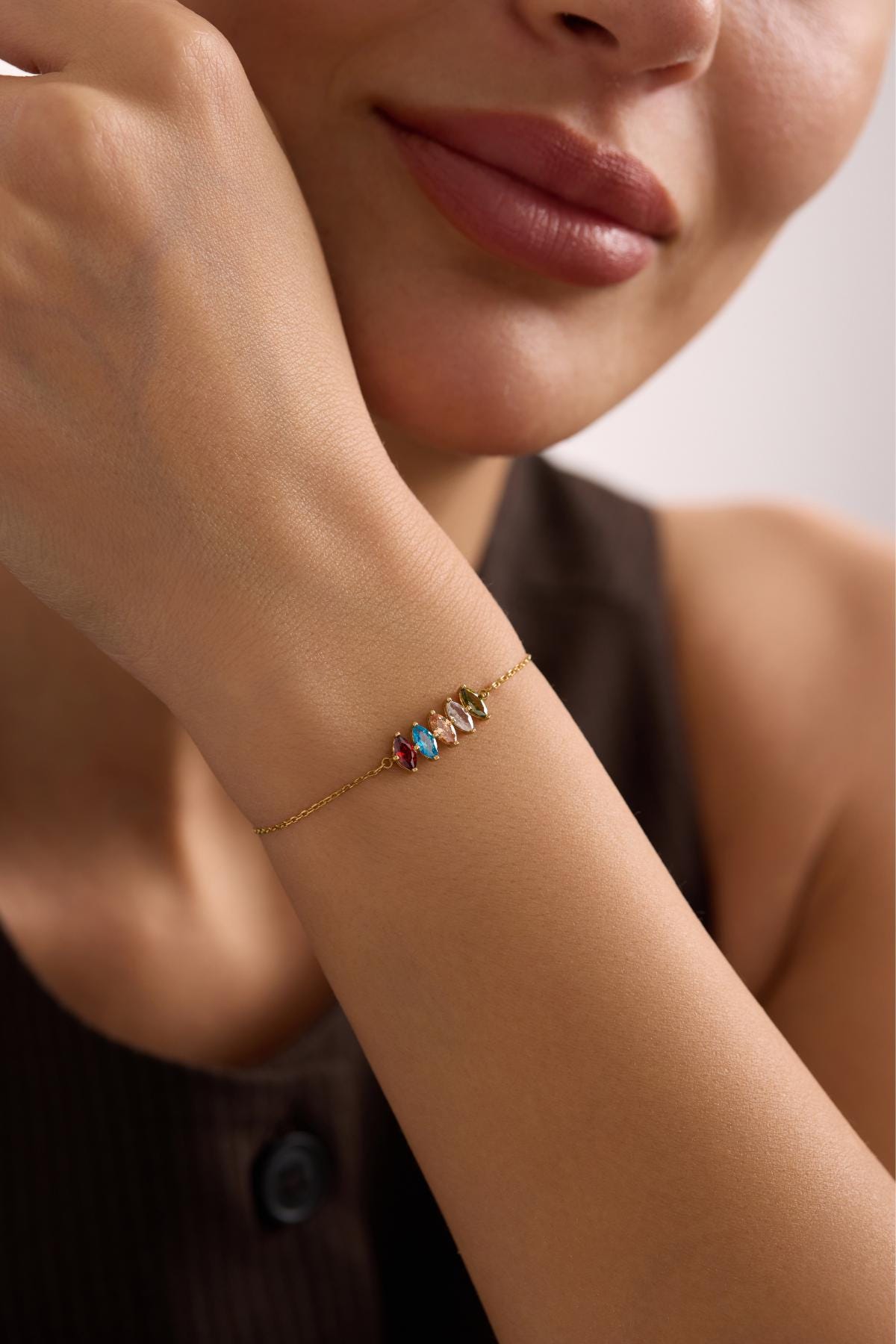 Sterling Silver Birthstone Bracelet: Personalized Family Keepsake