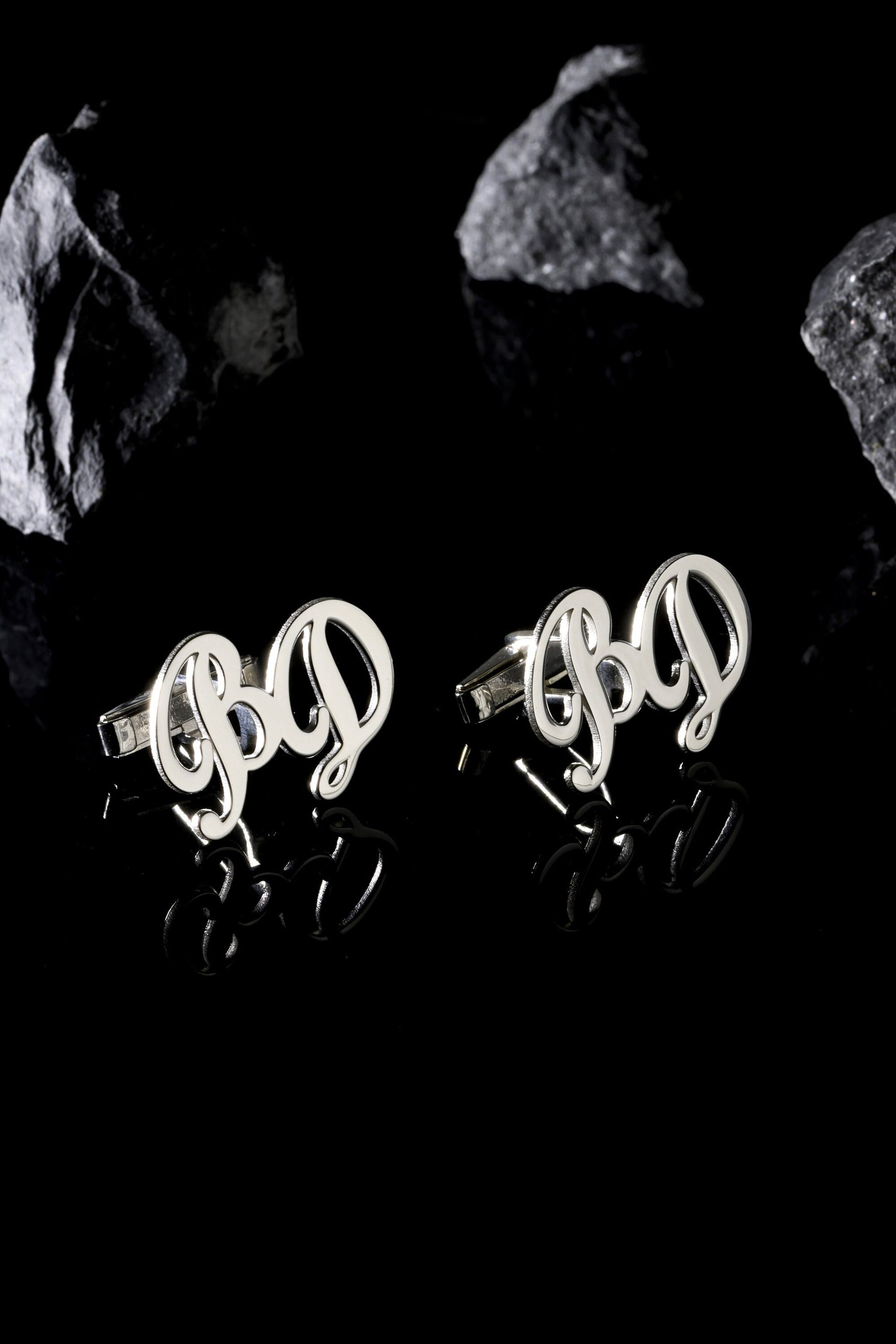 Personalized Name Cufflinks - Customized Cufflinks - Groom Wedding Cufflinks - Groomsmen gift - Initials Cufflinks - Sterling Cufflinks