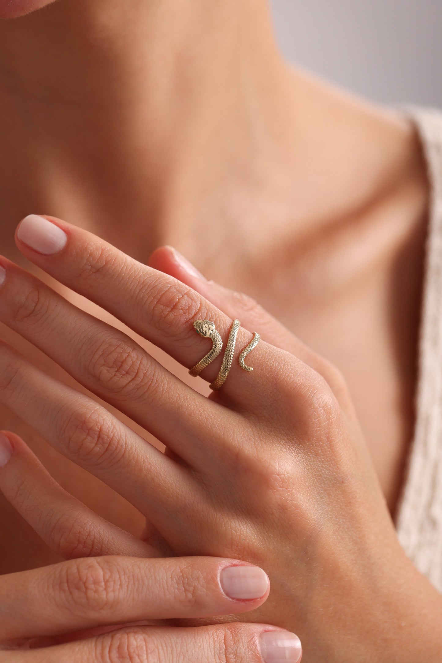 Vintage Snake Ring • Adjustable Snake Ring • Open Snake Ring • 925 Sterling Silver Snake Ring • Gold Snake Ring • Spiral Ring• Snake Jewelry