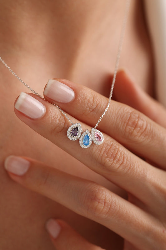 Family Birthstone Necklace — Personalized Family Birthstone Jewelry — Mother’s Day Gift — Mother's Birthstone Jewelry