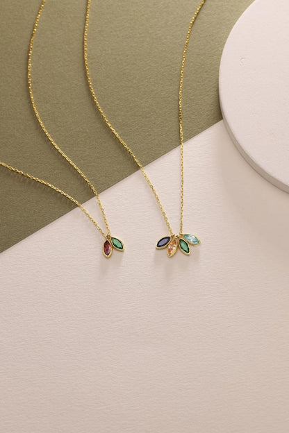 Family Birthstone Necklace, Personalized Family Birthstone Jewelry, Mother’s Day Gift , Mom Necklace