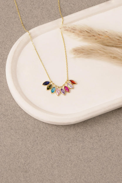 Family Birthstone Necklace, Personalized Family Birthstone Jewelry, Mother’s Day Gift , Mom Necklace