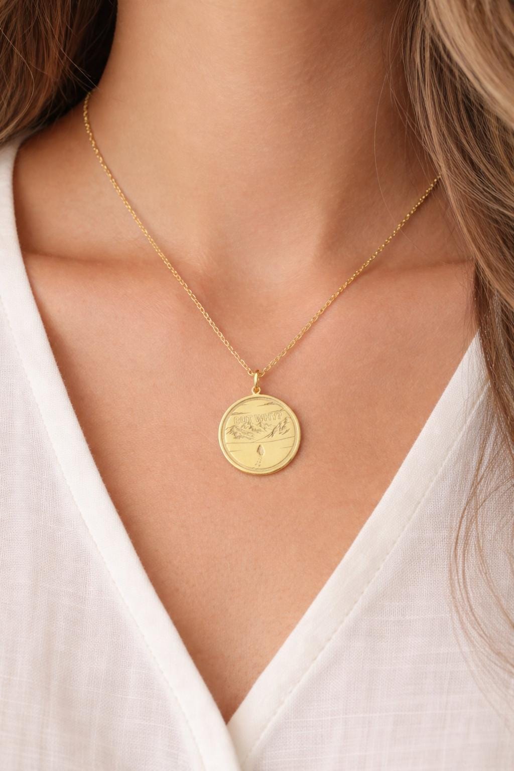 Nihilist Penguin Necklace, 925 Sterling Silver,But Why Necklace,Trendy Nihilist Penguin Tee,WHY Penguin Meme,Sad Penguin Mountains but why?