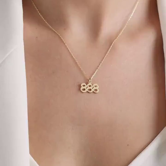 Angel Number Necklace , 111, 222, 333, 444, 555, 666, 777, 888 , Personalized Gift, Personalized Jewelry, Number Necklace, Christmas Gift