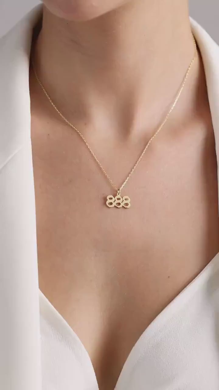 Angel Number Necklace , 111, 222, 333, 444, 555, 666, 777, 888 , Personalized Gift, Personalized Jewelry, Number Necklace, Christmas Gift