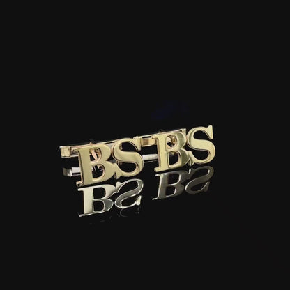 Custom Groomsmen Gifts, Groomsmen Proposal, Gold Plated Initial Cufflinks, Wedding Gift, Cufflinks for Groom, Father, Best Man Proposal