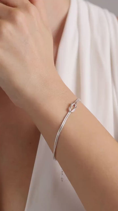 Knot Bracelet  • infinity Love Knot Bracelet for Couples • Friendship Jewelry • Unisex Minimalist Bracelet • Best Friend Bracelet