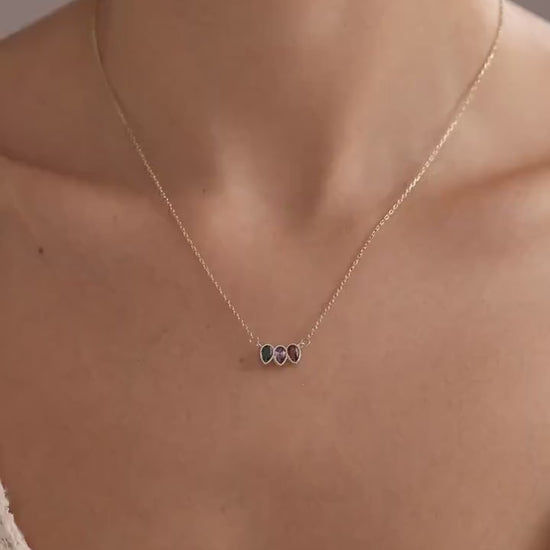 Family Birthstone Necklace • Birthstone Necklace • Birth Stone Necklace